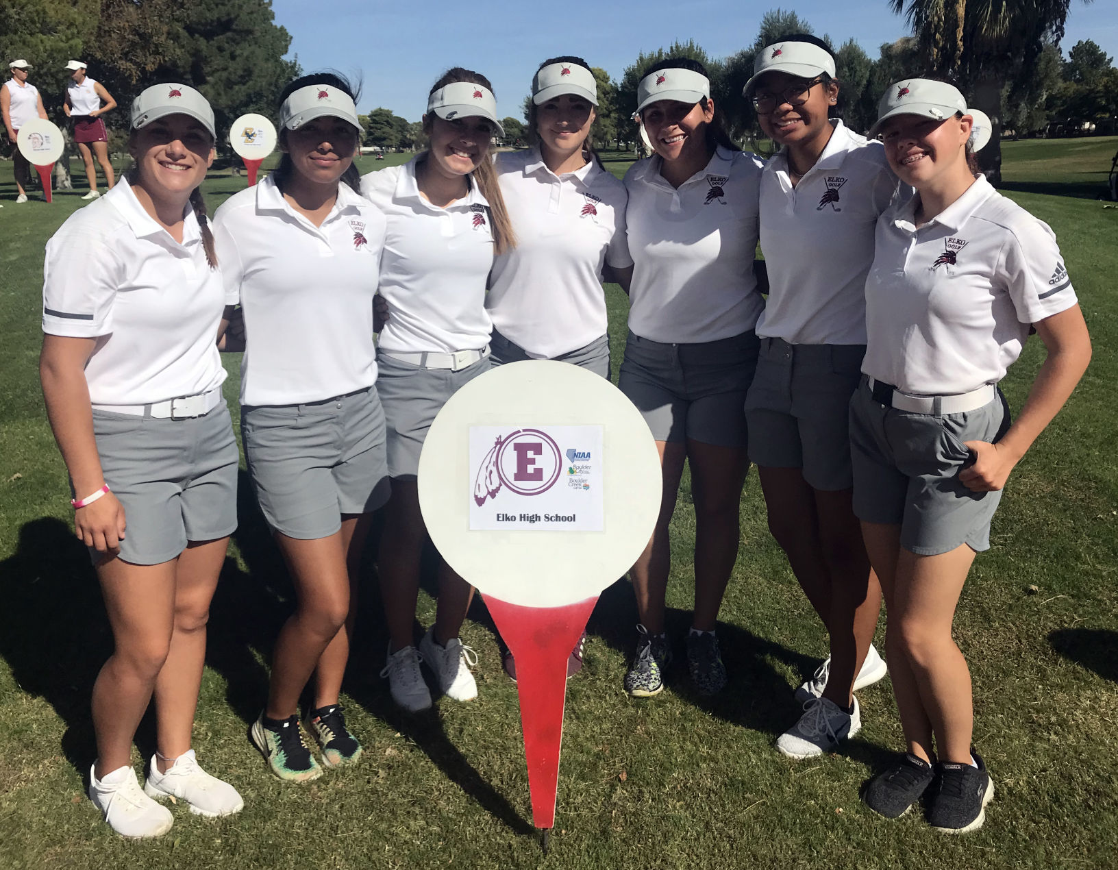 Elko girls golf team at 2019 3A state tournament